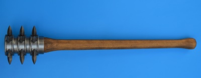 Wooden mace with spikes