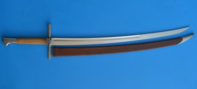 Scabbard for falchion