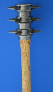 Wooden mace with spikes-long