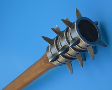 Wooden mace with spikes