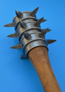 Wooden mace with spikes