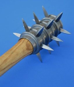 Wooden mace with spikes-long